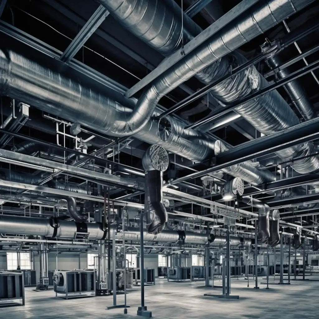 Massive HVAC Ductwork Installation with cladding and insulation