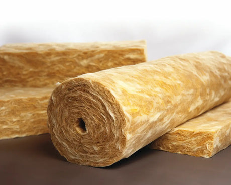 rolls and slabs of mineral wool insulation