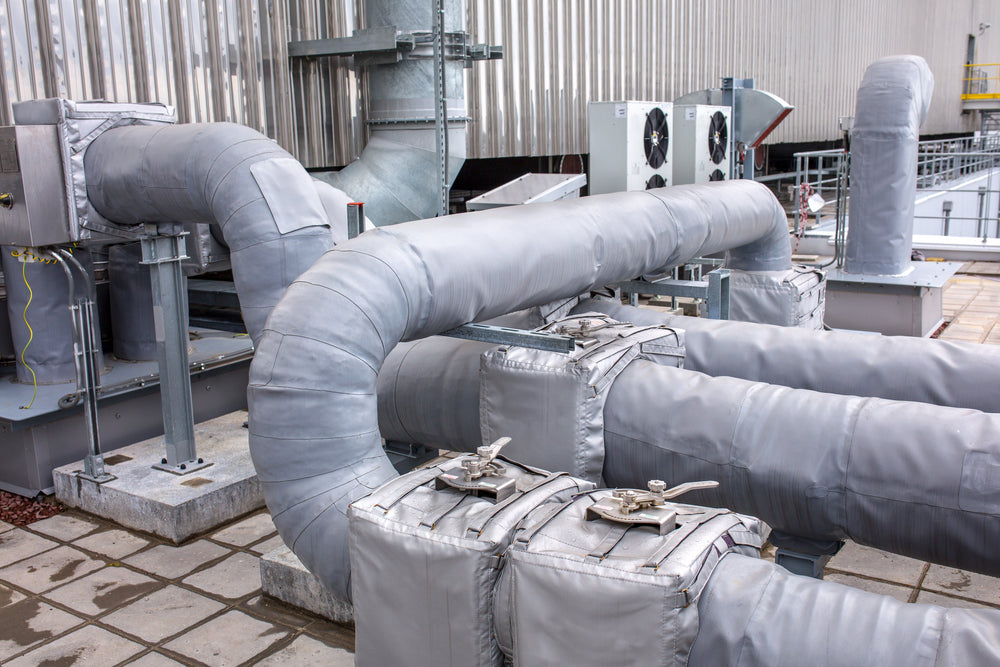 Outdoor pipework insulation and protective cladding