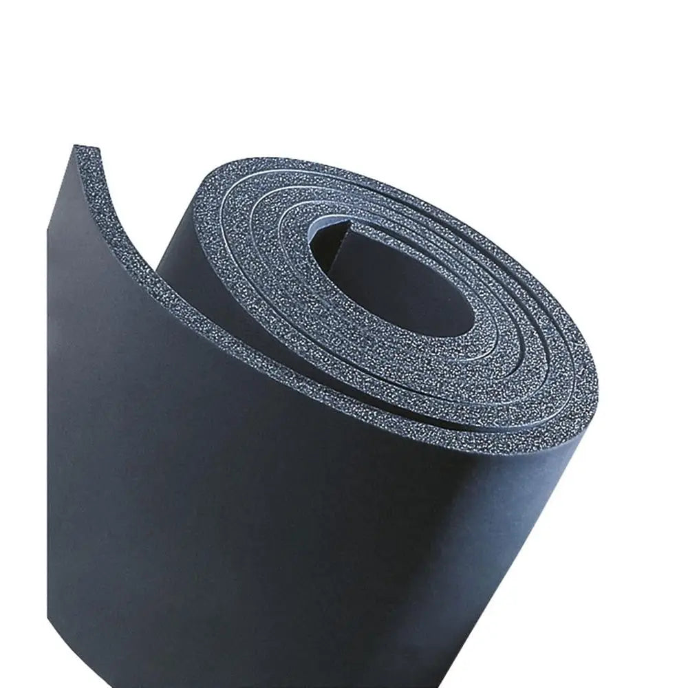 Kaiflex HFplus s2 tubes: black rubber mat roll with non-slip textured surface