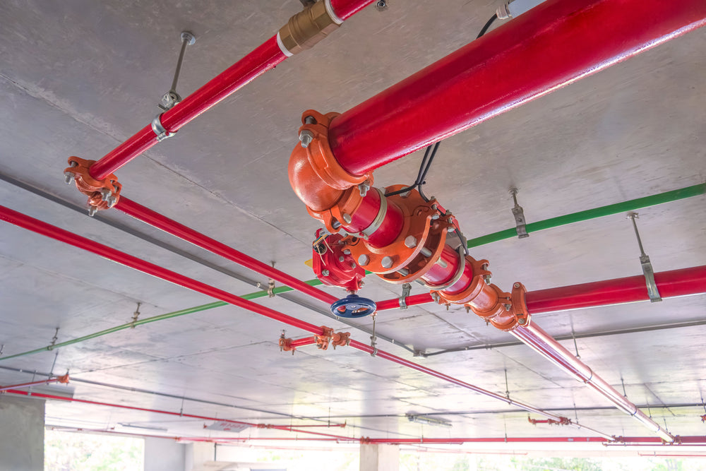 Fire sprinkler pipework frost protection systems