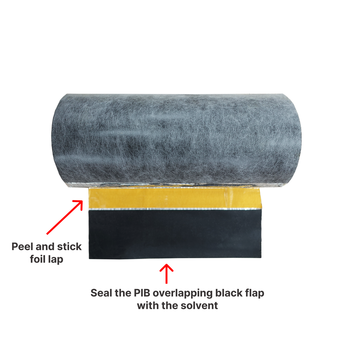 PIB clad mineral wool pipe insulation for external pipework