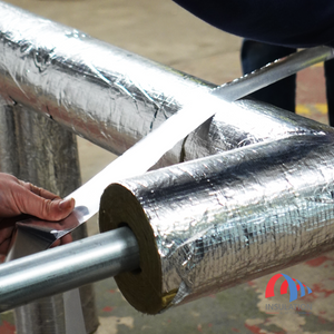 Rockwool Foil Faced Pipe Insulation/Pipe Lagging (1m)