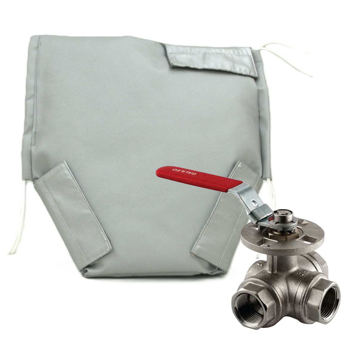 Grey Internal Thermal Valve Jacket and the Screwed 3-way valve