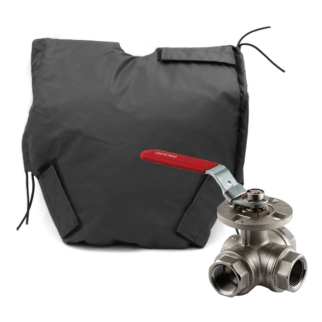 Black weatherPro External Valve Jacket and the Screwed 3-way valve