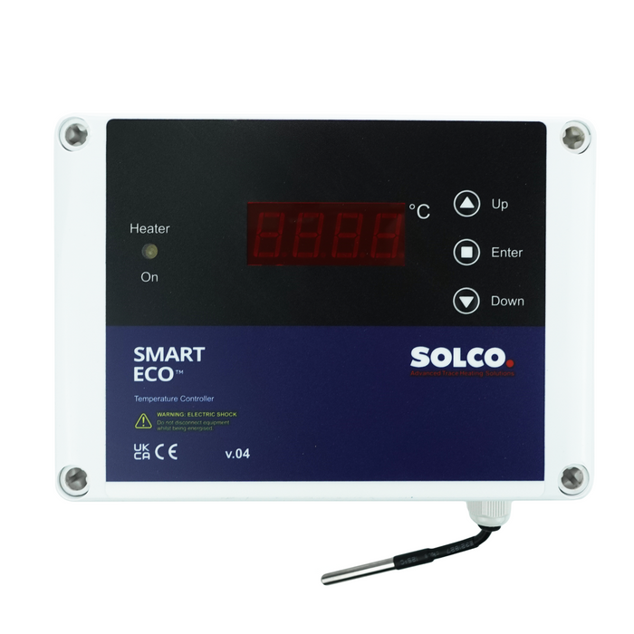 SOLCO Smart Eco temperature controller with digital display and sensor prob