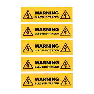 Trace Heating Labels (Pack of 10)