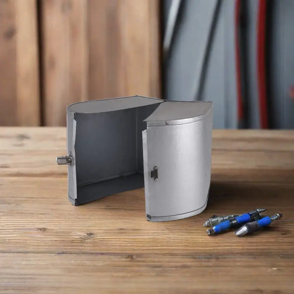 Aluzinc flanged valve box for pipe insulation cladding