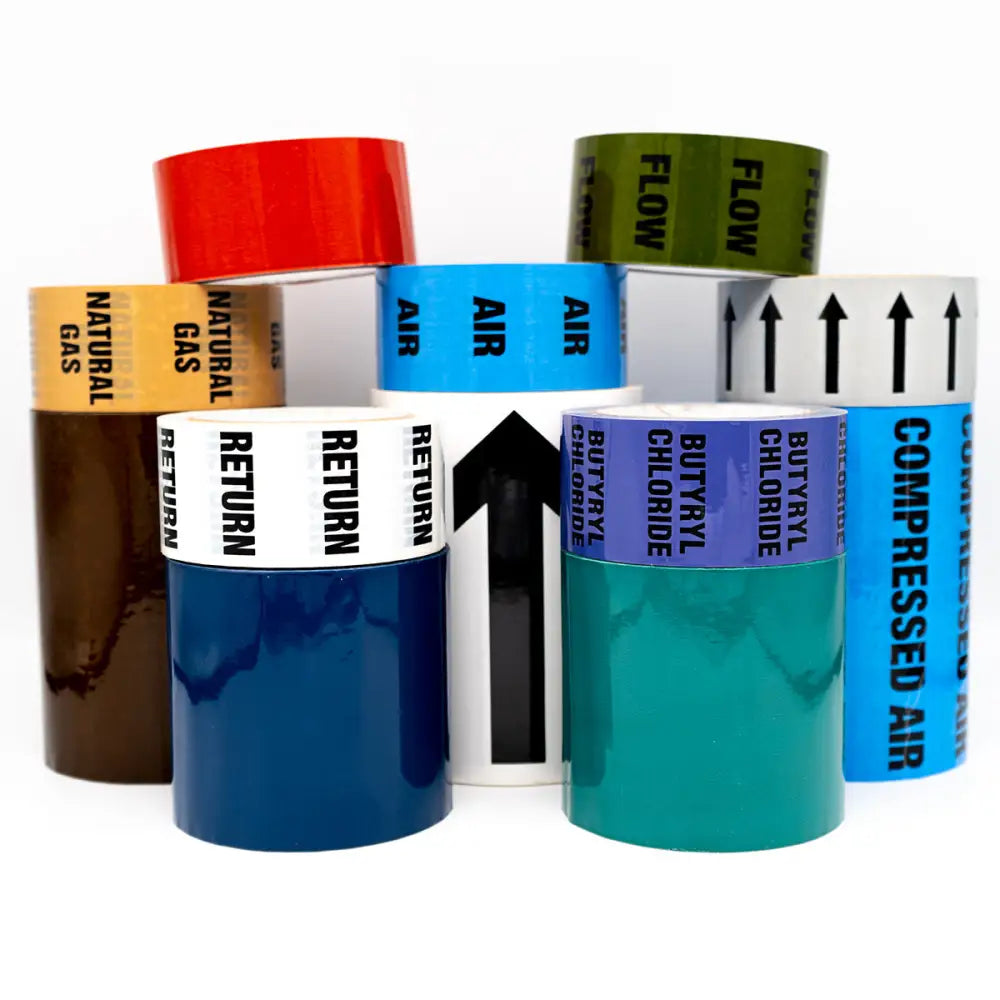 Customized Pipe Identification Tape | Vinyl Labels – Insulation & More