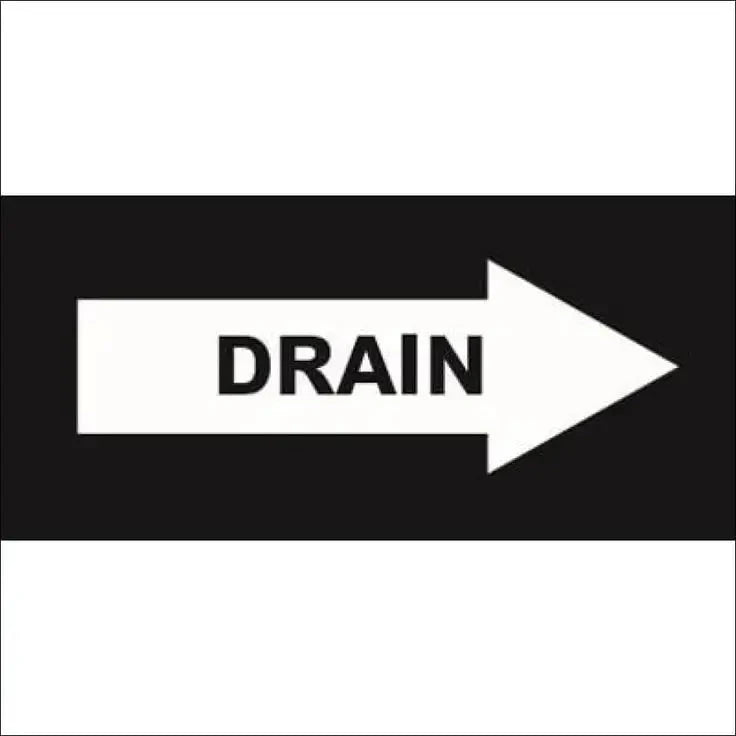 Flow indication, insulation accessories, label, pipe identification, pipe marker