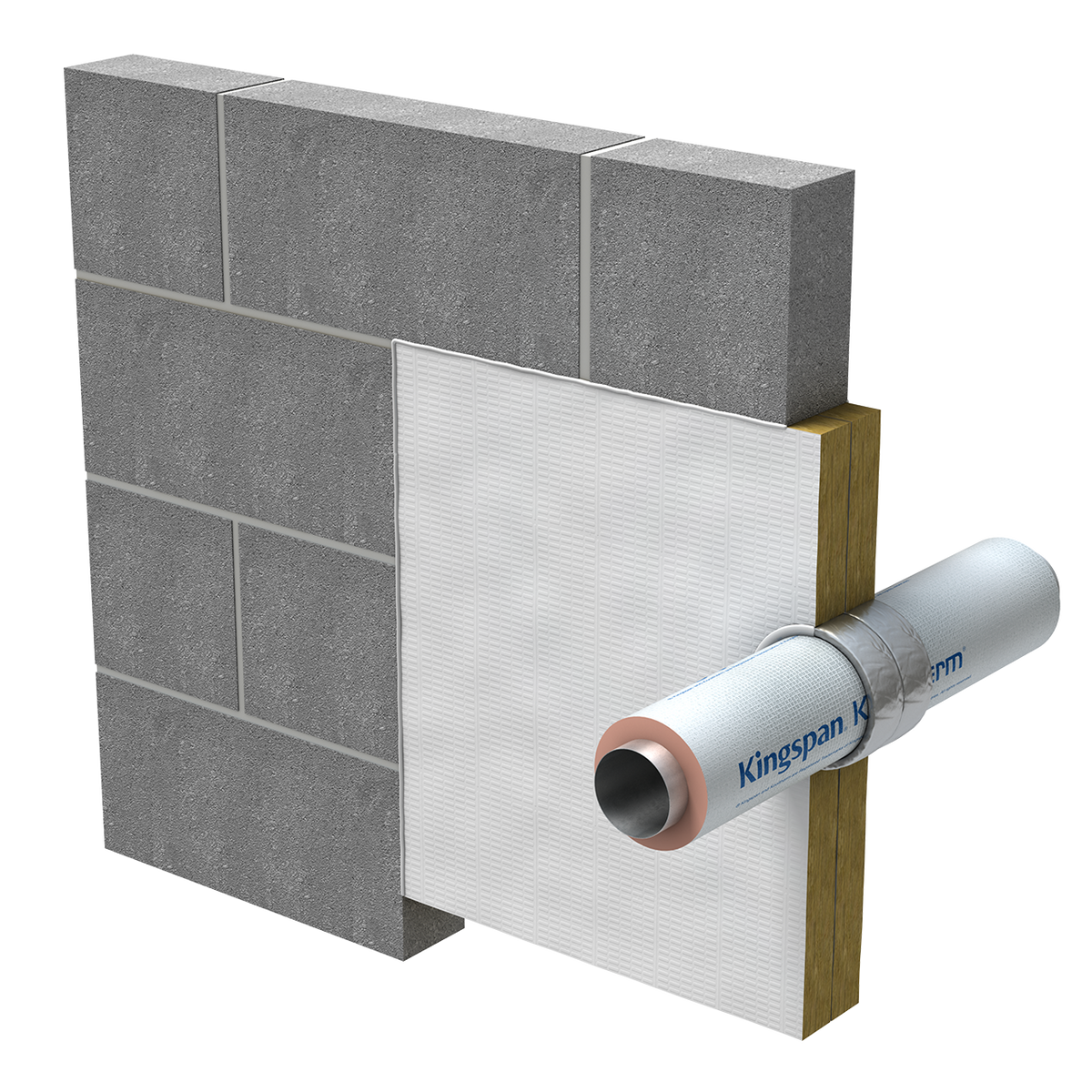 Kooltherm (Supafen) Phenolic Pipe Insulation 76mm bore x 50mm wall