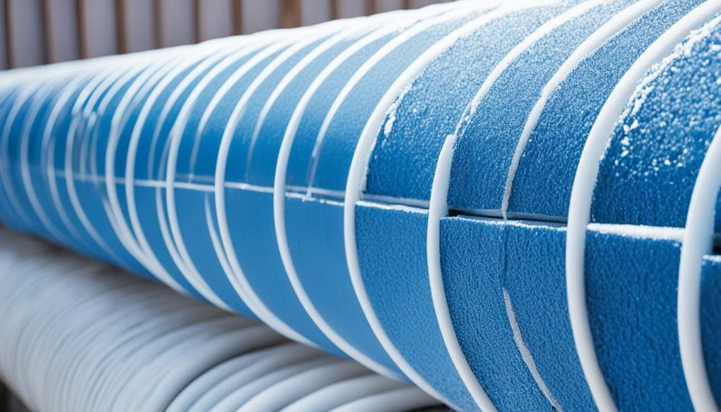 moisture-resistant insulation materials for cold pipes