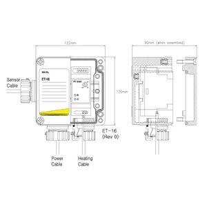 De-icing, digital trace heating, electric electrical heating system, electronic thermostat