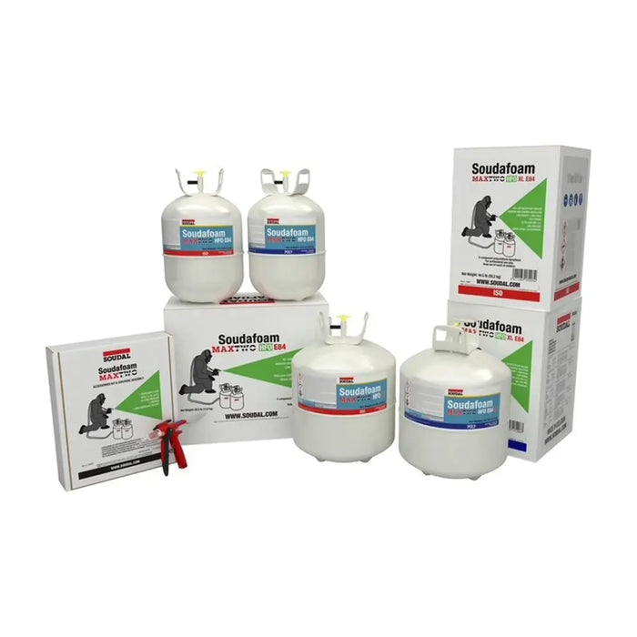 Box quantities, efficient thermal insulation, froth-pak alternative, gun and hose, maxtwo