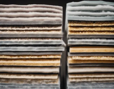 Stack of insulation materials